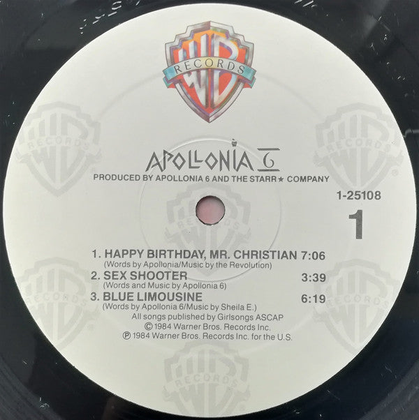 Apollonia 6 : Apollonia 6 (LP, Album, Spe)