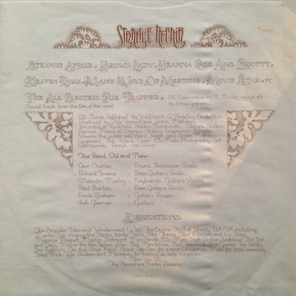 Help Yourself : Strange Affair (LP, Album, Ter)