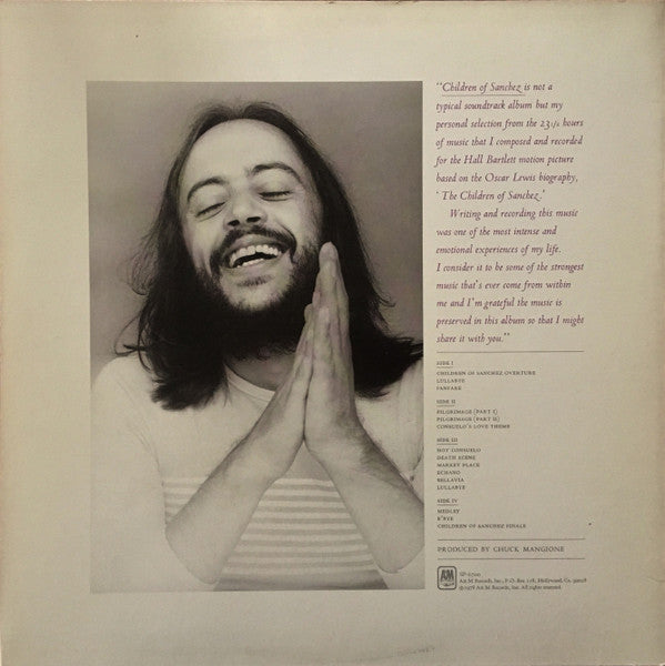 Chuck Mangione : Children Of Sanchez (Music Written For The Hall Bartlett Film "The Children Of Sanchez") (2xLP, Album)