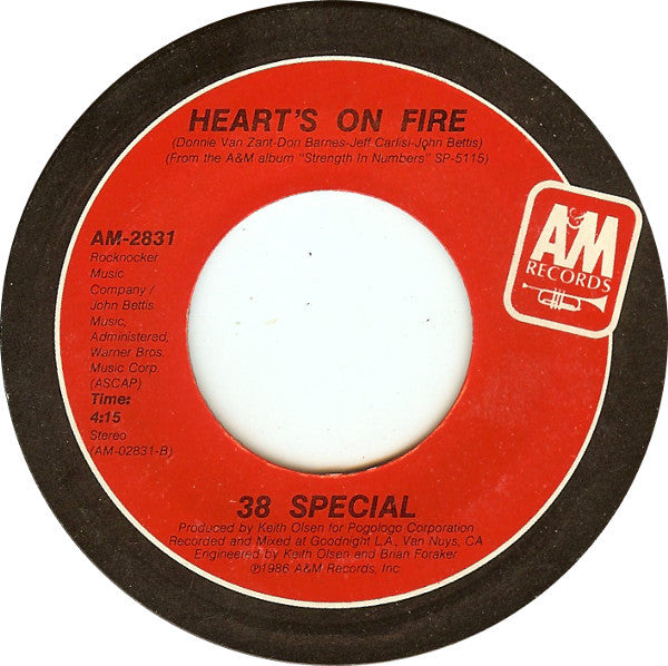 38 Special (2) : Like No Other Night (7", Single, R)