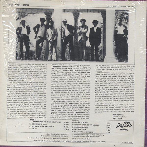 Kool & The Gang : Kool Jazz (LP, Album, Comp)