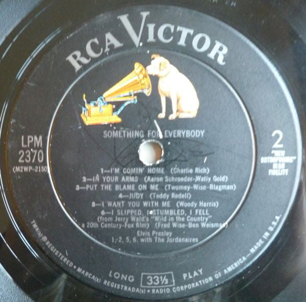 Elvis* : Something For Everybody (LP, Album, Mono, Ind)