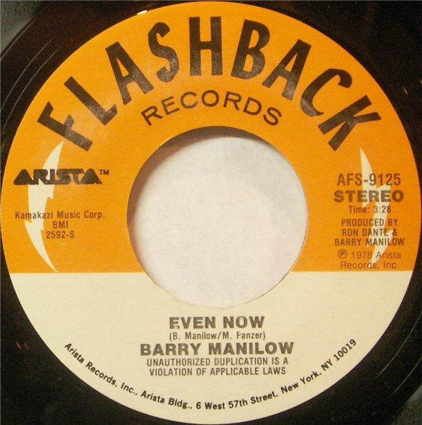 Barry Manilow : Copacabana (At The Copa) / Even Now (7", RE)