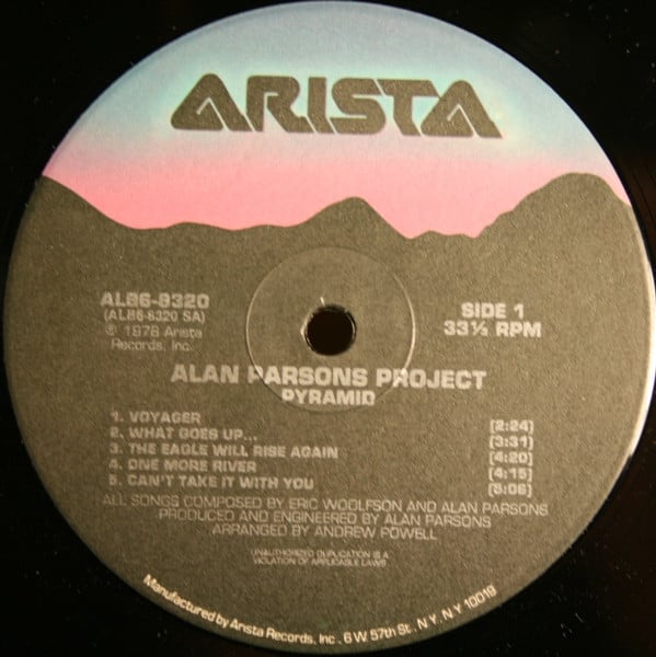 The Alan Parsons Project : Pyramid (LP, Album, RE, Bla)
