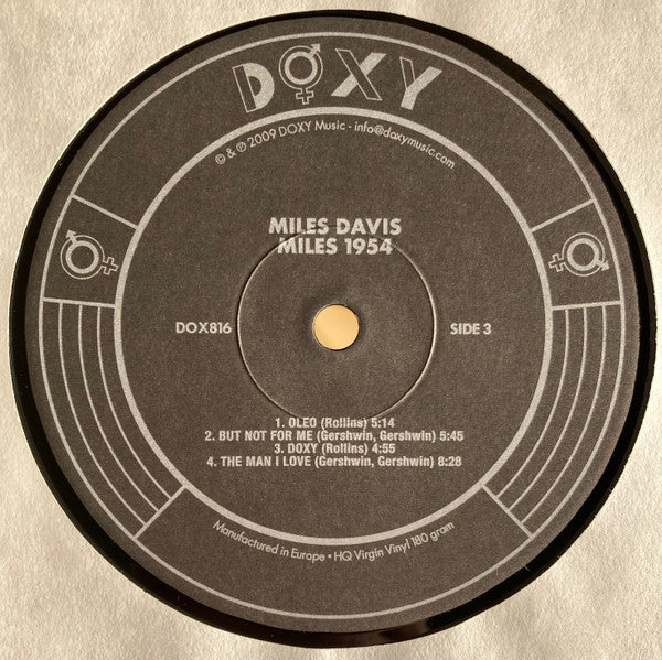 Miles Davis : Miles 1954 (2xLP, Comp, 180)