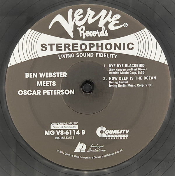 Ben Webster Meets Oscar Peterson : Ben Webster Meets Oscar Peterson (2x12", Album, Ltd, RE, RM, 200)