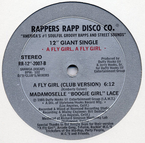 Madamoselle "Boogie Girl" Lace : A Fly Girl (12", Single)