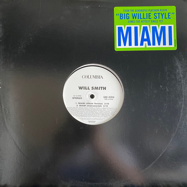 Will Smith : Miami (12", Promo)