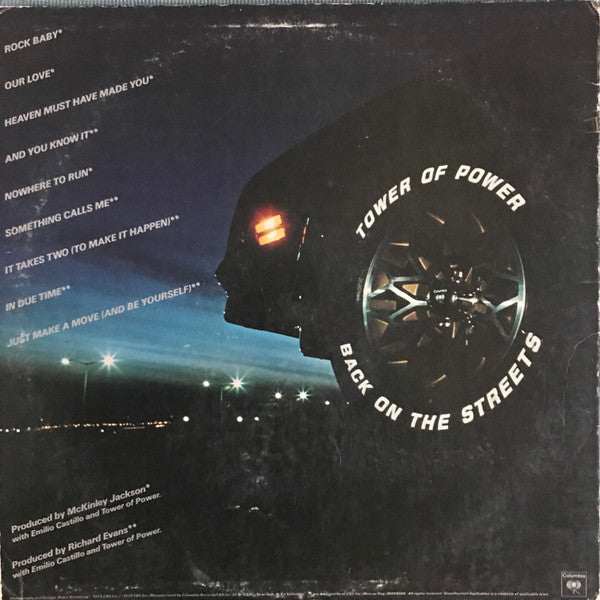Tower Of Power : Back On The Streets (LP, Album, Ter)