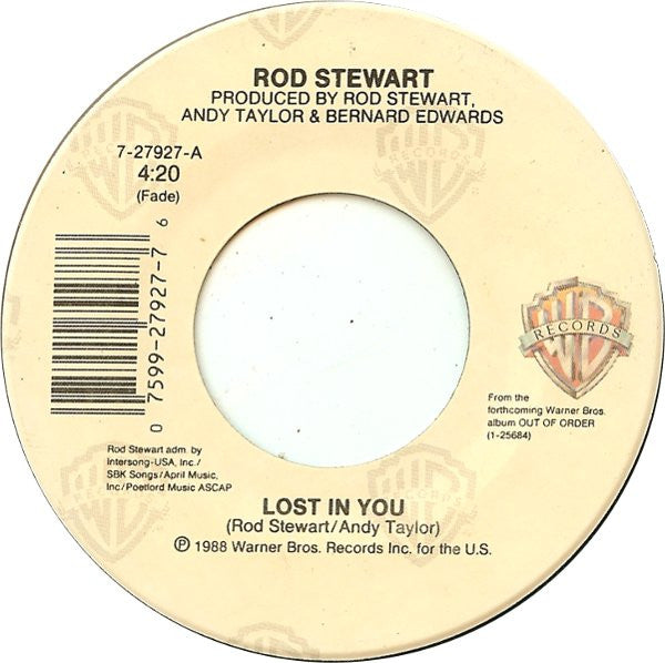 Rod Stewart : Lost In You (7", Single)