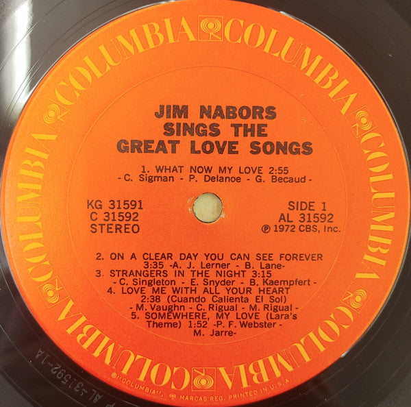 Jim Nabors : Sings The Great Love Songs (2xLP, Comp)