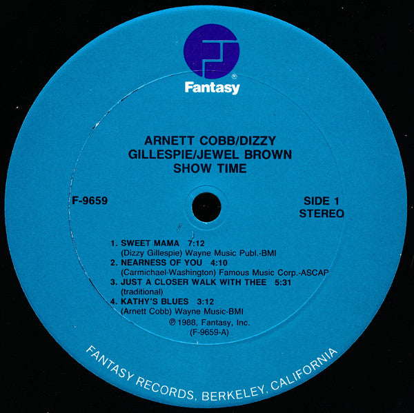 Arnett Cobb / Dizzy Gillespie / Jewel Brown : Show Time (LP)