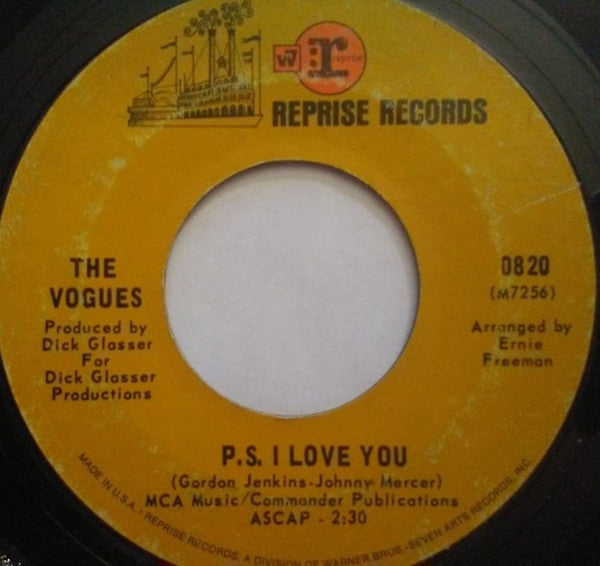 The Vogues : Earth Angel (Will You Be Mine) (7", Single, Ter)