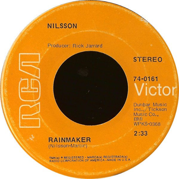 Nilsson* : Everybody's Talkin' (7", Single, Roc)