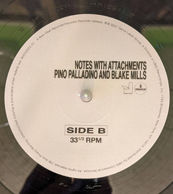 Pino Palladino And Blake Mills : Notes With Attachments (LP, Album, RP)