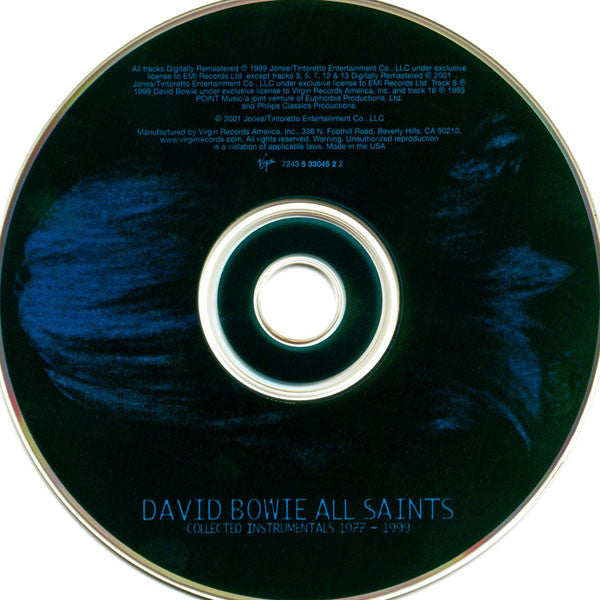 David Bowie : All Saints (Collected Instrumentals 1977-1999) (CD, Comp)
