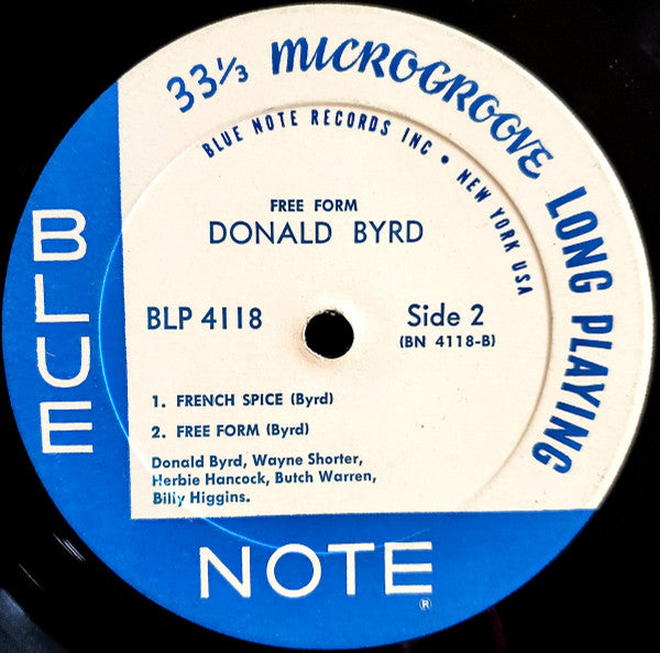 Donald Byrd : Free Form (LP, Album, Mono)