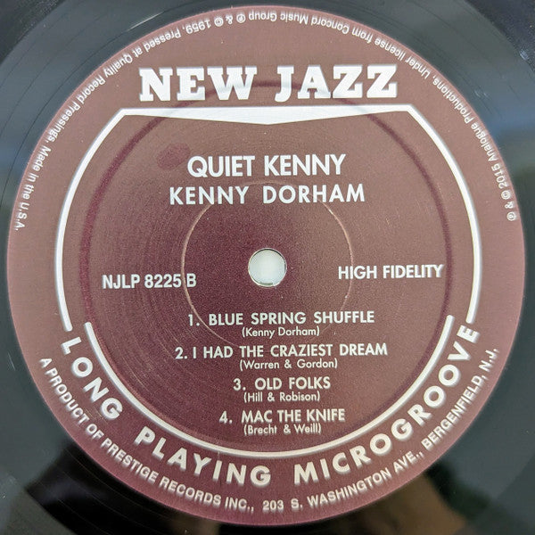 Kenny Dorham : Quiet Kenny (LP, Album, RE, RP, 200)