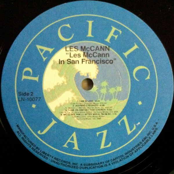 Les McCann : Les McCann In San Francisco (LP, Album, RE)