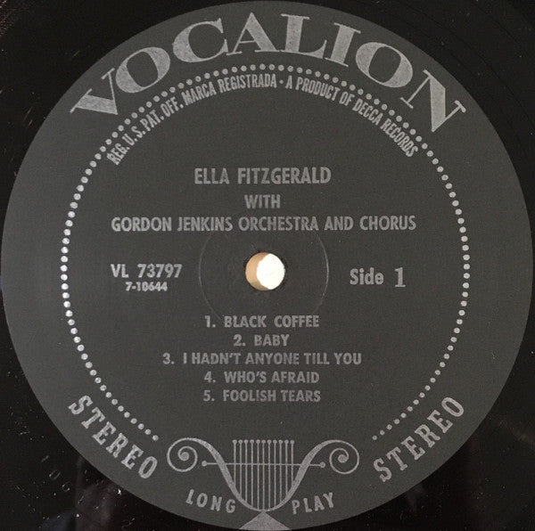 Ella Fitzgerald With Gordon Jenkins' Orchestra And Chorus* : Ella Fitzgerald With Gordon Jenkins' Orchestra And Chorus (LP, Comp, Abr)