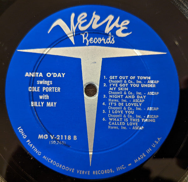 Anita O'Day With Billy May : Swings Cole Porter (LP, Album, Mono)