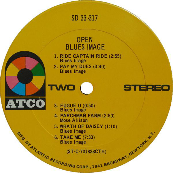 Blues Image : Open (LP, Album, Ter)