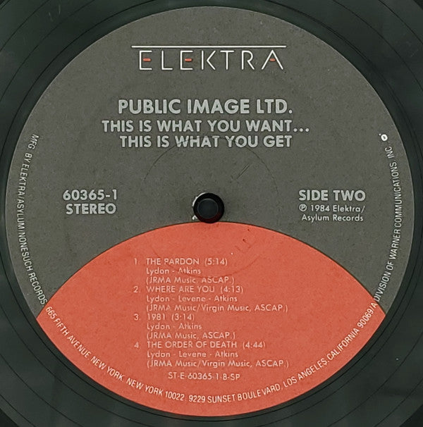 Public Image Limited : This Is What You Want... This Is What You Get (LP, Album, Spe)