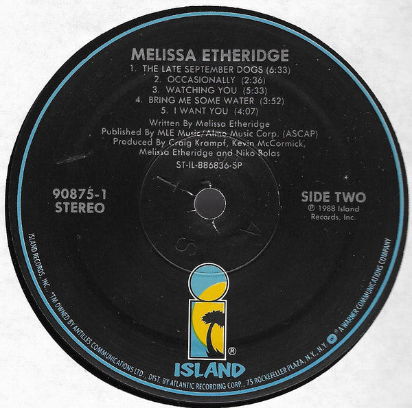 Melissa Etheridge : Melissa Etheridge (LP, Album, SP )