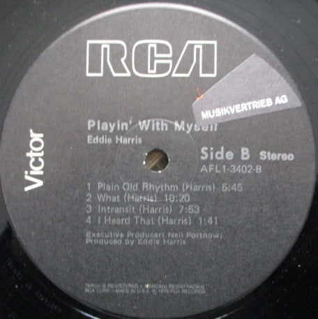 Eddie Harris : Playin' With Myself (LP, Album)