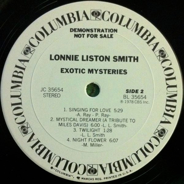 Lonnie Liston Smith : Exotic Mysteries (LP, Album, Promo, San)