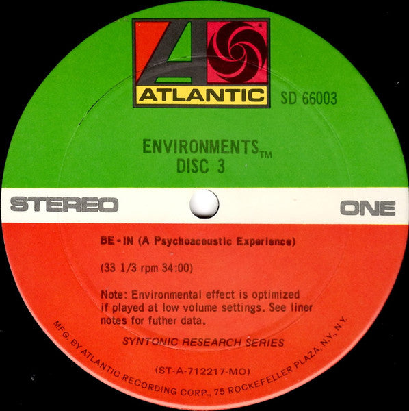 No Artist : Environments (Totally New Concepts In Stereo Sound - Disc 3) (LP, Mon)