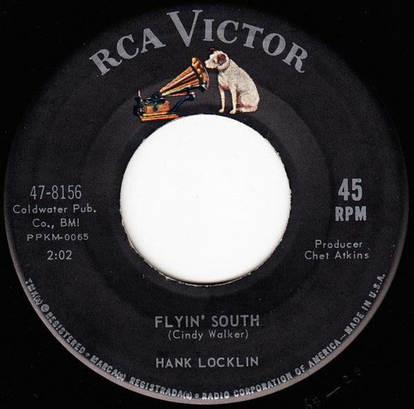 Hank Locklin : Flyin' South / Behind The Footlights (7", Single, Mono)