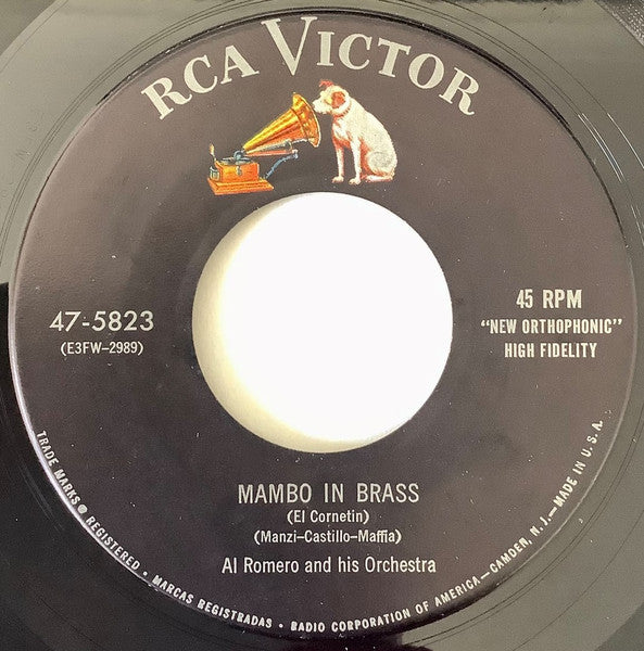 Al Romero And His Orchestra* : Mambo In Brass (7", Single)