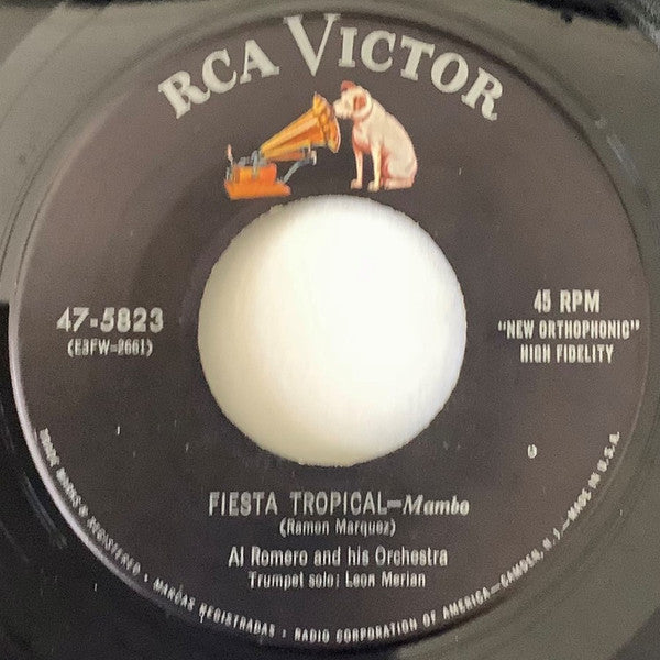 Al Romero And His Orchestra* : Mambo In Brass (7", Single)