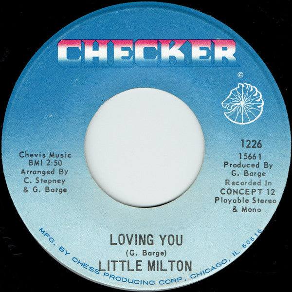 Little Milton : If Walls Could Talk / Loving You (7", Single)