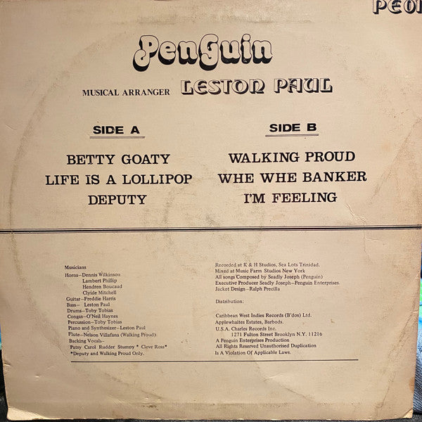 Penguin (3) : Life Is A Lollipop (LP, Album, yel)