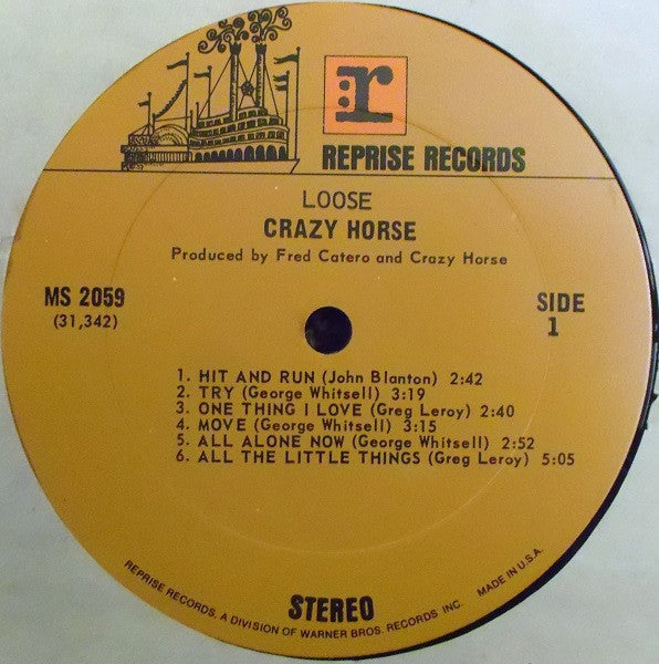 Crazy Horse : Loose (LP, Album, Ter)