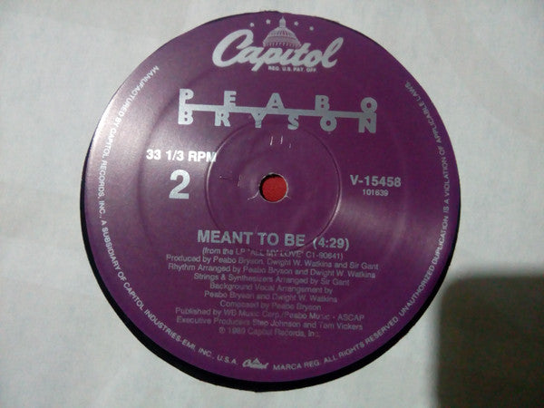Peabo Bryson : Show And Tell (12", Single)