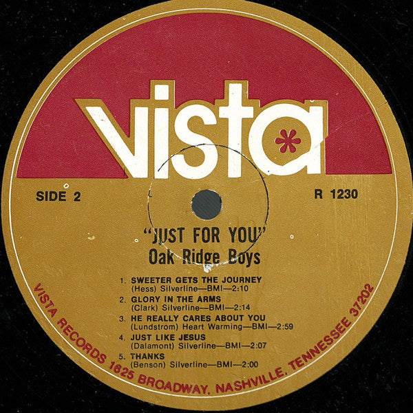 Oak Ridge Boys* : Just For You (LP, Album)