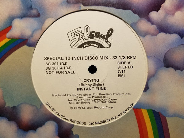 Instant Funk : Crying / Dark Vader (12", Single, Promo)