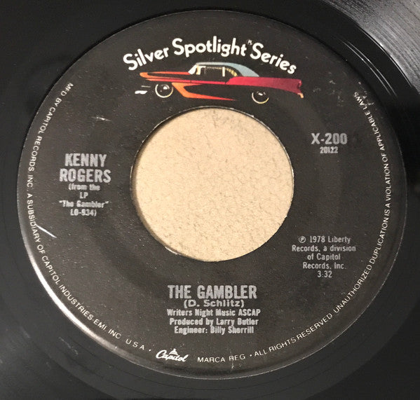 Kenny Rogers : The Gambler / You Decorated My Life (7")