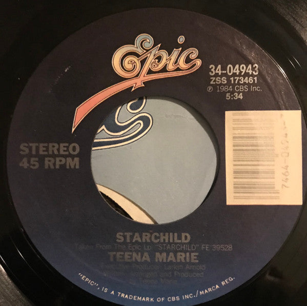 Teena Marie : Out On A Limb / Starchild (7", Single)