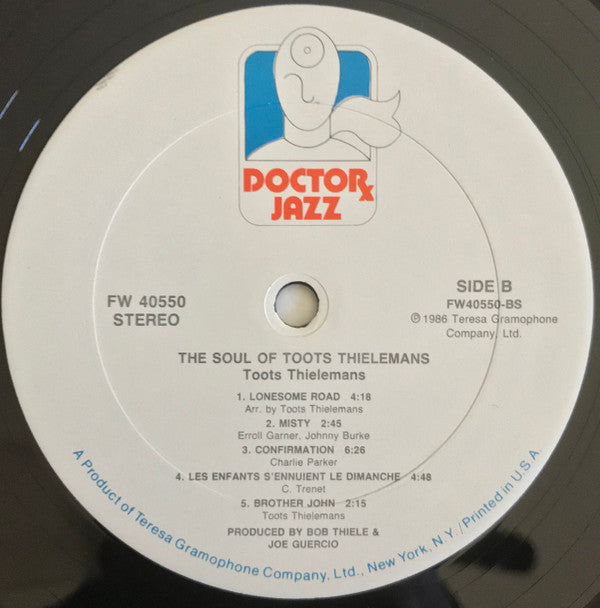 Toots Thielemans : The Soul Of Toots Thielemans (LP, Album, RE)