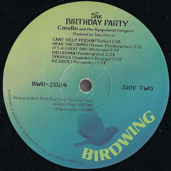 Candle (3) And The Agapeland Singers : The Birthday Party (LP)