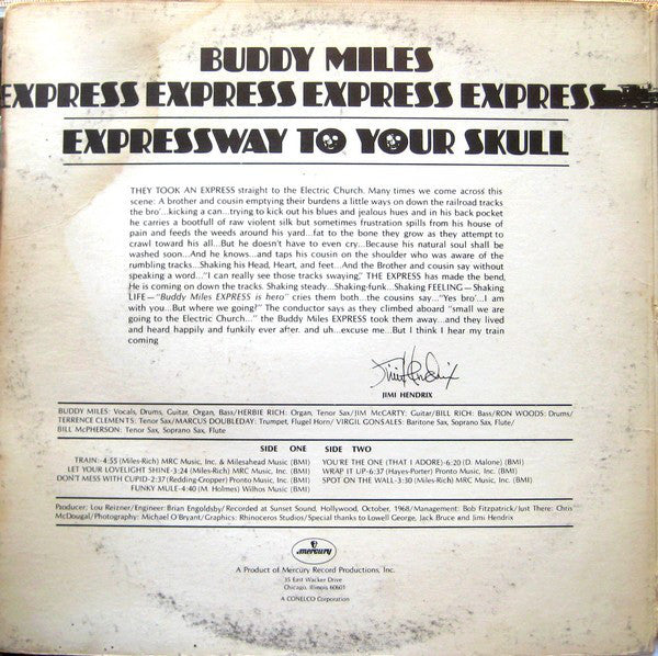 Buddy Miles Express : Expressway To Your Skull (LP, Album, Mer)