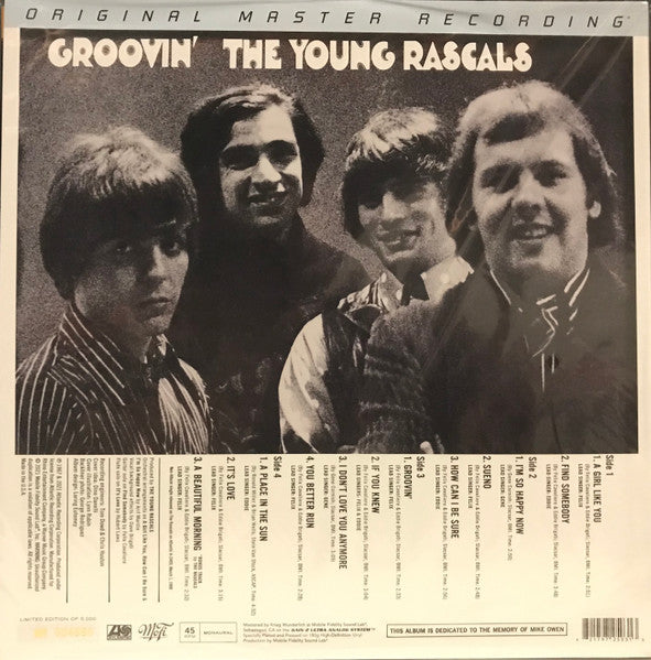 The Young Rascals : Groovin' (2x12", Album, Mono, Ltd, Num, RE, RM, Gat)