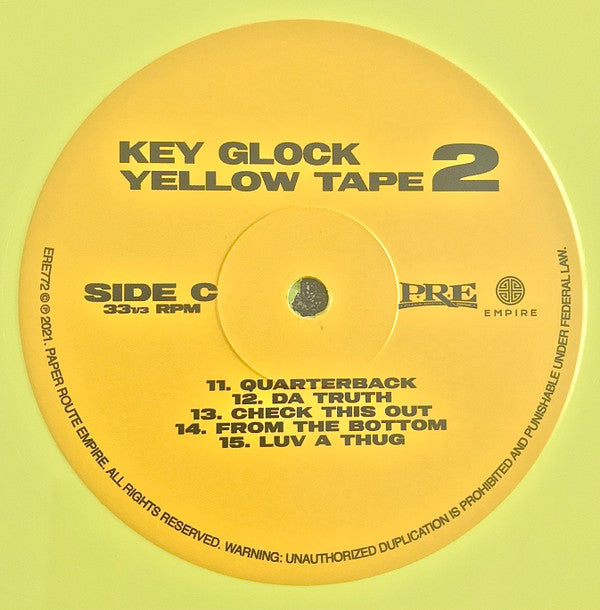 Key Glock : Yellow Tape 2 (2xLP, Album, Ltd, Can)
