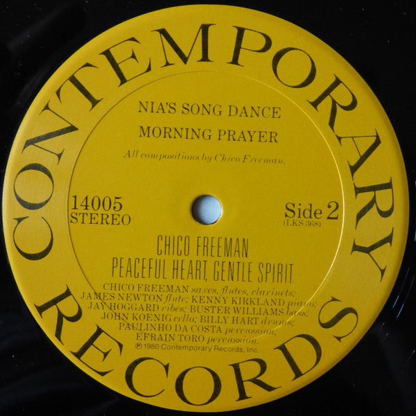 Chico Freeman : Peaceful Heart, Gentle Spirit (LP, Album)