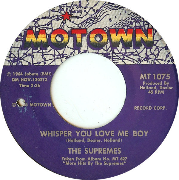 The Supremes : Back In My Arms Again (7", Single)