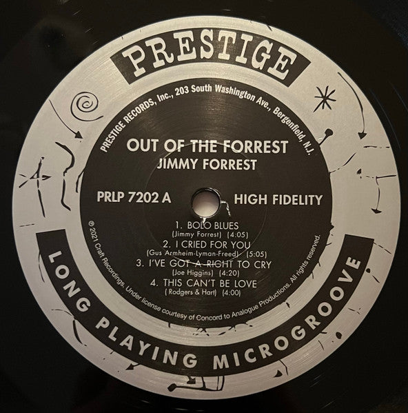 Jimmy Forrest : Out Of The Forrest (LP, Album, RE, RP, 200)